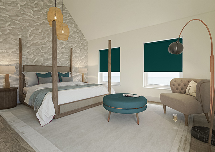 Orion (Blackout), Peacock - Roller Blind - Image 7